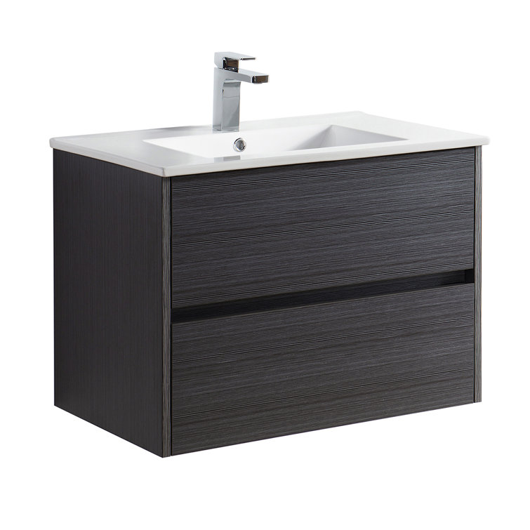 Blossom 30" Wall Mounted Single Bathroom Vanity with Sink Wayfair